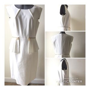 Antonio Melani size 12 off white dress